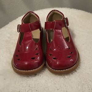 NWOT Felix and Flora Toddler Shoes. Size 7. Red White Gold